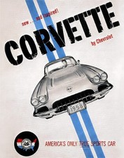Poster pubblicitario Corvette