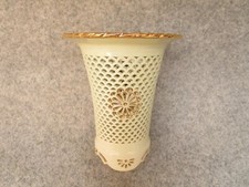 Neofinetia Falcata Orchidea Sukashi Vaso Tenzan Artigianale Crisantemo Off-White Oro