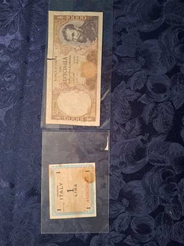 Lotto banconote italia - banconote,