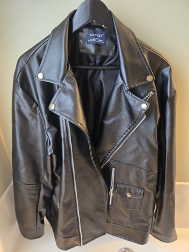 Giacca moto uomo ecopelle