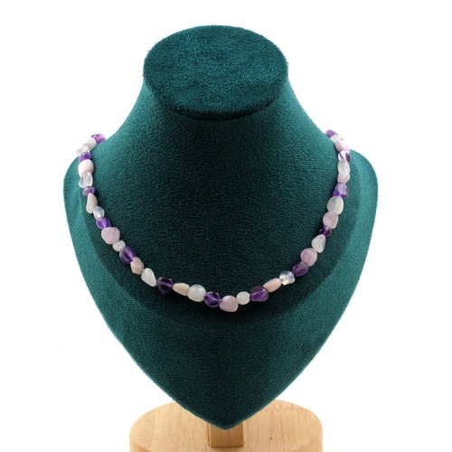Collana perle ametista - collana,