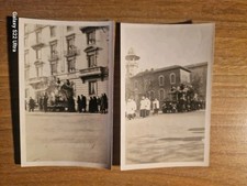 21208. Due fotografie carro funebre in luogo da identificare italia - 10,5x6,5