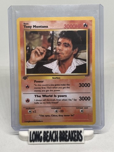 Carta pokémon scarface tony - pokémon,
