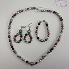 Collana perle multicolore - di,