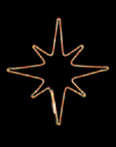 Luci natale led - led, stella