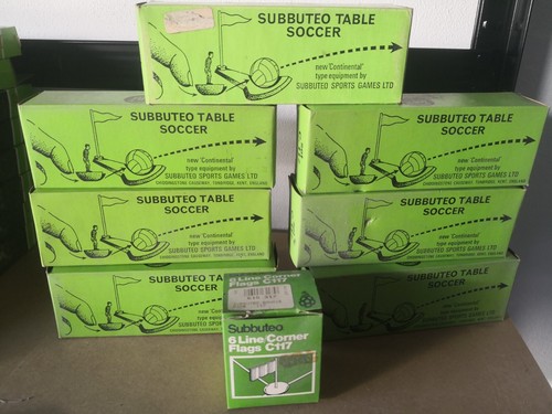 Subbuteo c117 six pitch flags - subbuteo,