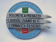 SCI SKI NORDICO 1976 DOLOMITI Predazzo Cauriol Ziano Cornacci vecchia spilla pin