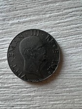 Moneta rara 1941 50 c Vittorio Emanuele III /con difetto di conio ben visibile