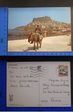 CASTELSARDO (SS) - PANORAMA DEL LUOGO E PASTORE SARDO SU MULO-  RARITA' - 22358