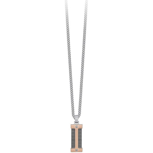Collana acciaio con - collana,