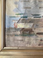 Piccolo olio su tela di Venezia attribuito a Paolo Cornoyer