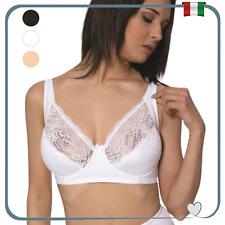 Reggiseno Con Ferretto Donna Coppa D NON Imbottito con In Pizzo Preformato Da