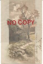 Bagni di Montecatini 4.3.1903. Paesaggio agreste, mulino ad acqua.