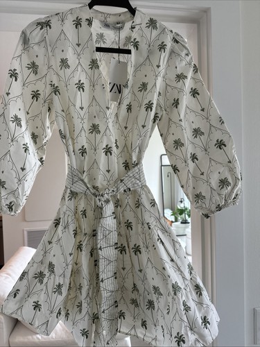 Zara nwt woman ss24 printed - zara,