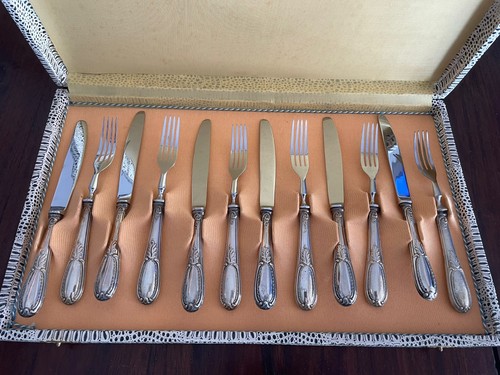 Servizio posate argento 800 - posate,