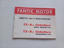 Fantic Caballero 50 TX 9.0 Super Special TX 9.5 Competition manuale uso original