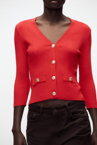 Cardigan zara maglia costine - zara,