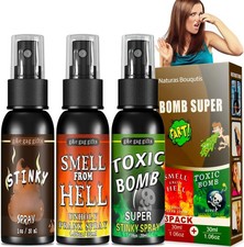 Fialette Puzzolenti - 3 Pezzi Spray Puzzolente, Fart Spray, Scherzi di Carnevale