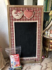 Lavagna Con Cornice In Legno E Gessetti Colorati 