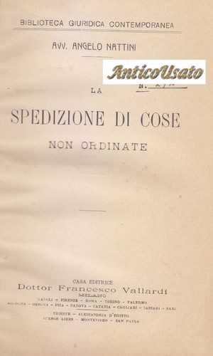 Spedizione cose non - spedizione,
