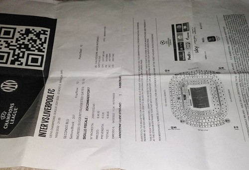 Biglietto elettronico uefa - elettronico,