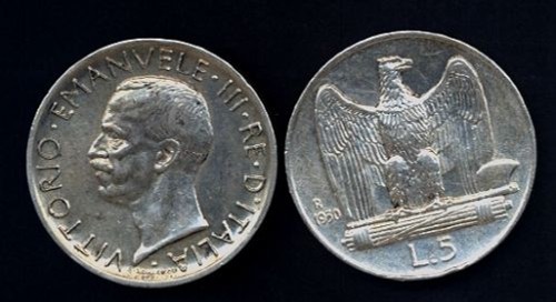 Lire aquilino 1930 - 5, ag