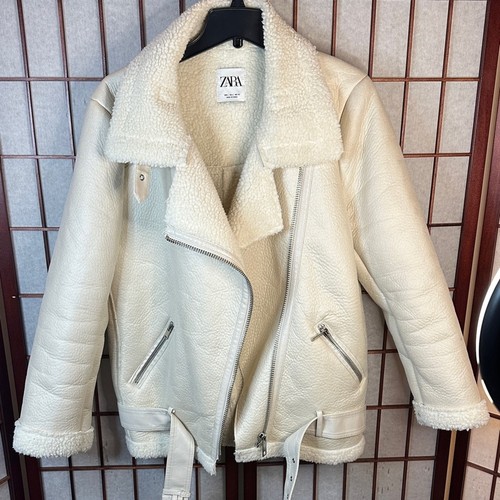 Zara women cream teddy - zara,
