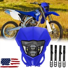 LED Headlight DRL Blue Bezel