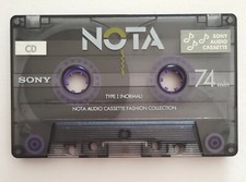 Mc Sony Nota 74 Musicassetta Vintage Compact Cassette Audio Tape Usata Used