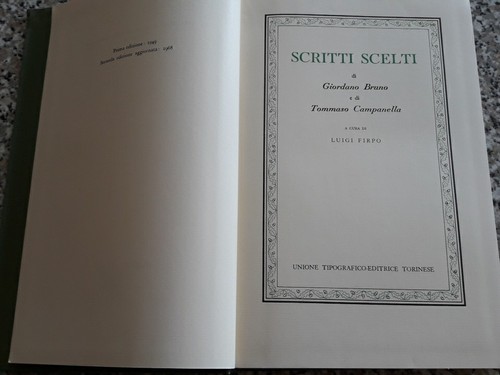 Libro scritti scelti giordano - libro,