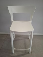Vendo per cambio arredo sgabelli da cucina in polietilene bianchi