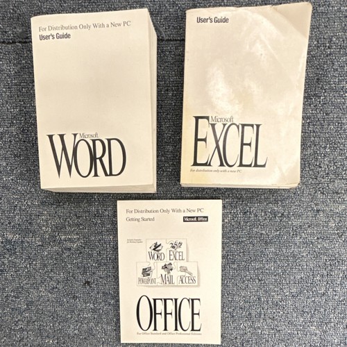 Microsoft vintage word excel - vintage, &