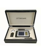OTTAVIANI  SET PENNA,CALCOLATRICE, PORTACHIAVI, E TAGLIACARTE REFERENZA  84176