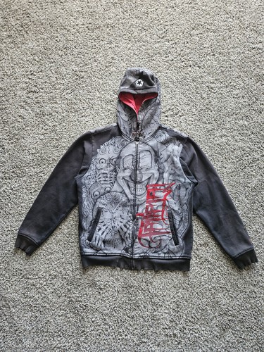Felpa con cappuccio zip - cappuccio,