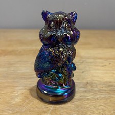 Figurina gufo vetro carnevale