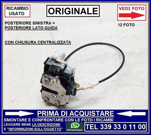 Serratura portiera posteriore - serratura,
