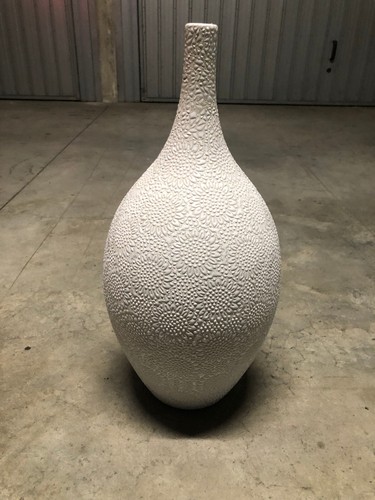 Vaso ceramica colore bianco - vaso, in