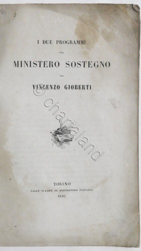 Vincenzo gioberti i due - -,