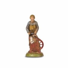 Pastore statuina Arrotino 6 cm di plastica Moranduzzo per presepe