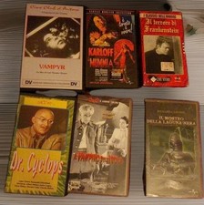 Horror Classico 6 Vhs - Karloff - Lon Chaney Jr. - Dreyer - Jack Arnold 