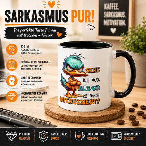 Tazza sarcasmo anatra - tazza,