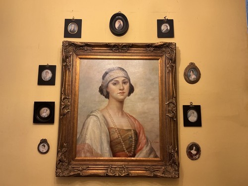 Ritratto signora dipinto - signora,,