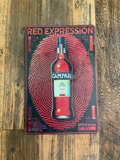 Insegna in metallo Campari Red