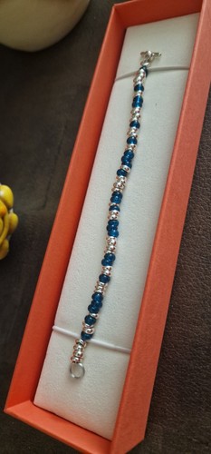 Bracciale dodo rondelle blu - bracciale,