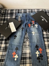 Jeans Chrome Emo Hearts blu