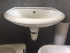 lavabo con  copricolonna   Kerasan Godia Bianco