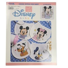 Libro modello punto croce Disney Baby 1998 vintage 3048 di Leisure Arts