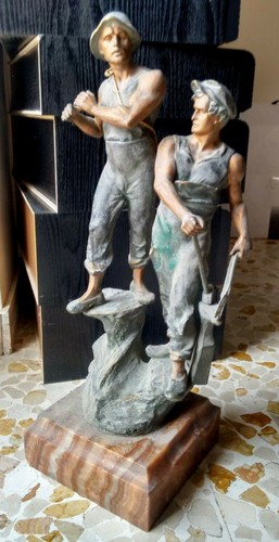 Statua minatori antimonio - statua,