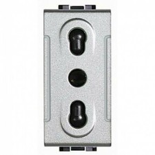 PRESE BIPASSO GRIGIO  BTICINO