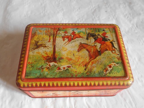 Vintage tin box french sugar - vintage,